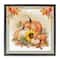 Stupell Industries Autumn Pumpkins Floral Border Floater Framed Art